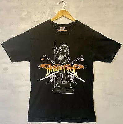 Buy Vtg Dragonforce T-Shirt 2007 World Tour Band Merch Black Graphic Tee Size M • 28.01£