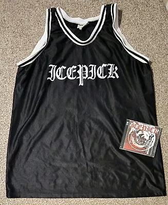 Buy Icepick Basketball Jersey & CD XXL Hatebreed Jamey Jasta Hardcore 2XL Orig. Rare • 209.68£