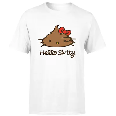 Buy Hello Shitty Mens T Shirt Funny Retro Humor   Hilarious Tee • 9.99£