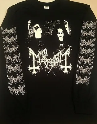 Buy MAYHEM Band Long Sleeve Shirt Dead Euronymous Lords Chaos Helvete Emperor Faust • 20.54£