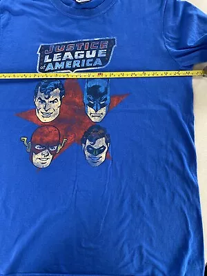 Buy Justice League Of America T Shirt Unisex Adults Large/medium Super Heroes • 1.99£