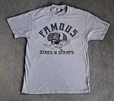 Buy FAMOUS STARS AND STRAPS FSAS Road Runner Men's T-Shirt. Grey. Large L • 6.99£