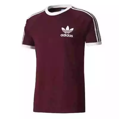 Buy Adidas Originals Men’s 3 Stripes Cotton T-shirt Crew Neck Short Sleeve Top • 14.99£