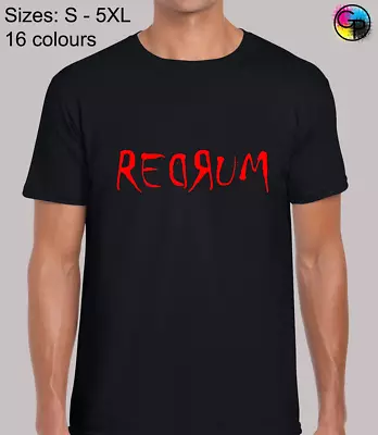Buy Redrum Mens T Shirt Scary Movie Horror Murder Devil Shining Demon Halloween • 7.99£