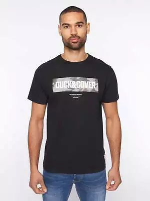 Buy Duck & Cover -  Mens 'DAVILO' T-Shirt - Black • 16.99£