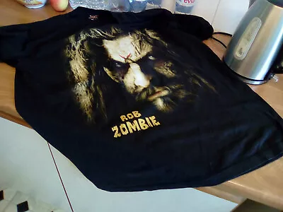 Buy Officially Licensed Rob Zombie Face Mens Black T Shirt Rob Zombie Classic Tee XL • 80.99£