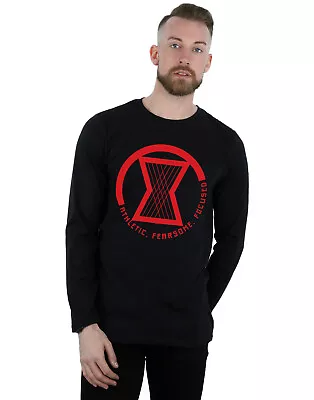 Buy Marvel Men's Black Widow Movie Athletic Logo Long Sleeved T-Shirt • 17.98£
