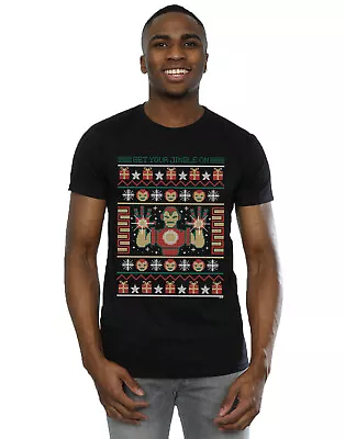 Buy Marvel Men's Iron Man Get Your Jingle On Fair Isle T-Shirt • 13.99£