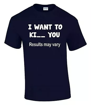 Buy I Want To Kill Or Kiss You Puzzle T-Shirt Funny Rude Men’s Lady's T-Shirt T0115 • 9.99£