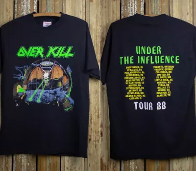 Buy Over Kill Under The Influence Tour Concert T Shirt 1988 2 Sided Tee NH10392 • 35.47£