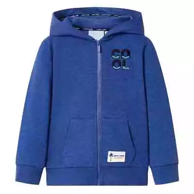 Buy ' Hooded Sweatshirt With Zip Toddler Pullover Hoodie Dark Blue Melange R7R6 • 23.34£