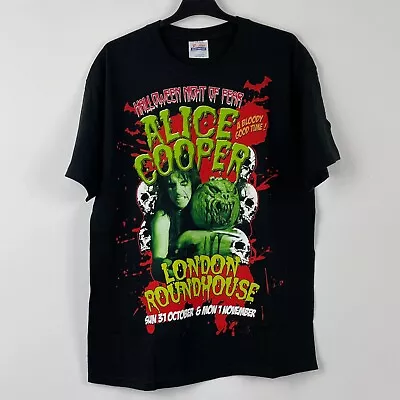 Buy Alice Cooper Halloween London Roundhouse Tour Rare Band T-Shirt L • 10£