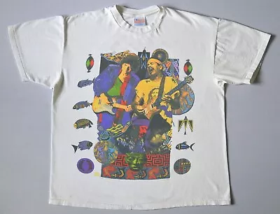 Buy RARE VINTAGE Bob Dylan Santana 1993 Tour Hanes Single Stitch White XL T-Shirt • 140.04£
