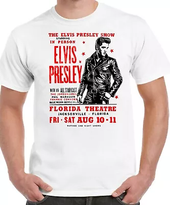 Buy Elvis Presley Men's T-Shirt Rock & Roll Rockabilly 1950's Greaser Psychobilly • 13.95£