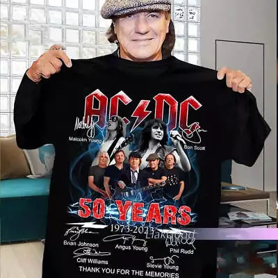 Buy ACDC Band Shirt, ACDC Band 50th Anniversary 1973, Rock And Roll, ACDC Fan Gifts • 36.04£
