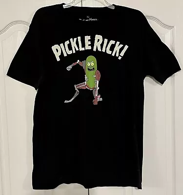 Buy Rick And Morty Pickle Rick Mens T-Shirt XL Black Adult Swim Short Sleeve • 13.97£
