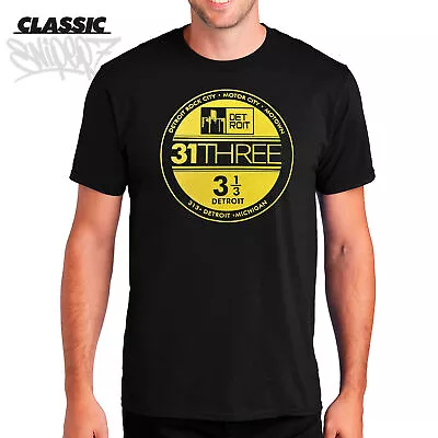 Buy Detroit New Era Sticker Black Classic T-Shirt - NewEra Parody Motor City 313 DET • 18.63£
