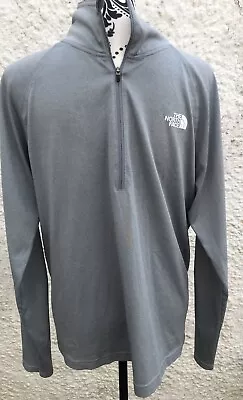 Buy Men’s North Face Light Weight Flash Dry Zippered Top Grey • 10£