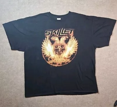 Buy Skillet Band Black T Shirt Size 2XL Feel Invincible Unleashed Album Rock Tour • 8.34£