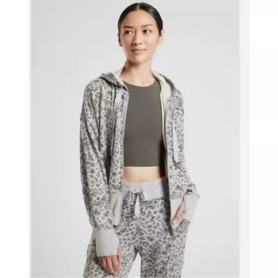 Buy Athleta Balance Printed Sweatshirt Hoodie, Heather Grey SIZE M  • 29.88£