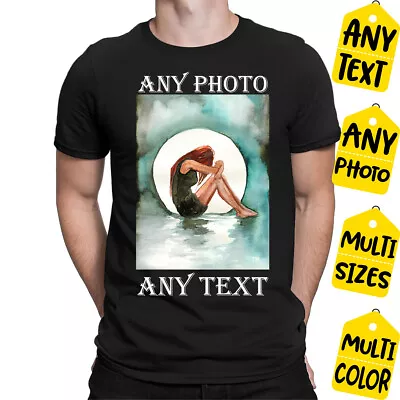 Buy Personalised T Shirt Custom Photo Logo Text Shirt Printed Stag Do Hen Party M06 • 3.99£