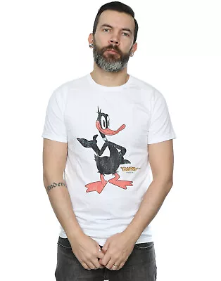 Buy Looney Tunes Men's Daffy Duck Distressed T-Shirt • 13.99£