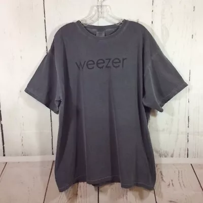 Buy Weezer T Shirt Mens XL Gray 2019 World Tour Concert Merch Rock Music Band Grunge • 23.34£