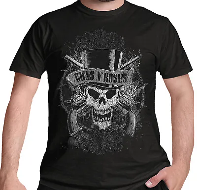 Buy Guns N' Roses Faded Skull T Shirt Appetite For Destruction Official Slash New • 14.92£