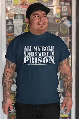 Buy ALL MY ROLE MODELS WENT TO PRISON -FUNNY- T Shirts ANY COLOR/SIZE • 14.06£