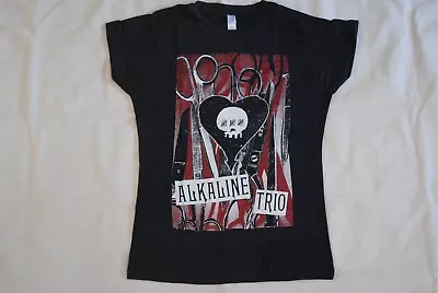 Buy Alkaline Trio 15 Years Skull Heart Ladies Skinny T Shirt New Official Crimson • 7.99£