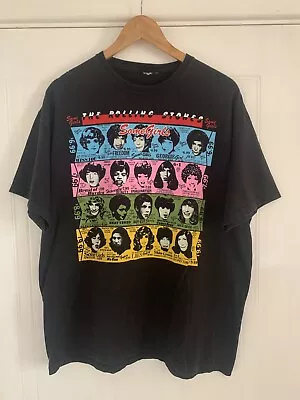 Buy Vintage The Rolling Stones Some Girls 2000 Black T Shirt Size XL/L • 60£