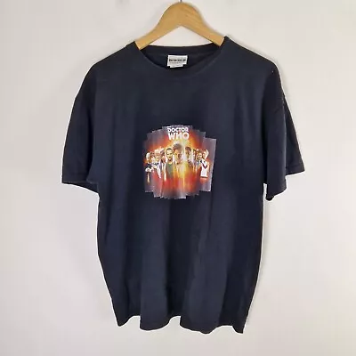 Buy Doctor Who T-Shirt Mens Size XL Black Spike/Fruit Of The Loom Official 2013 • 7£