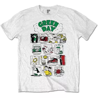 Buy Green Day Men's Dookie Collage T-shirt White • 16.56£