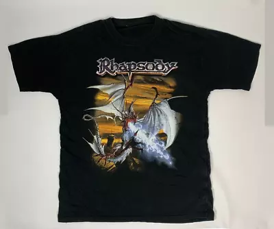 Buy Rhapsody Band Power Of The Dragonflame Album Shirt Cotton For Men Women CS405 • 18.62£
