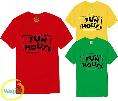 Buy Fun House Costume Fancy Dress Tv Games T Shirt Funny Retro 80S 90S Film Movie • 7.59£