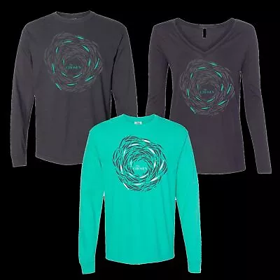 Buy Tee Shirt-Against The Current-The Chosen-Teal-Womens Long Sleeve V-neck-3X Large • 41.02£