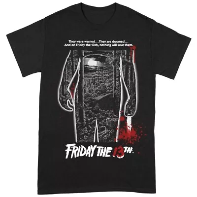 Buy Friday The 13th Bloody Poster Black Large Unisex T-Shirt NEW • 14.99£