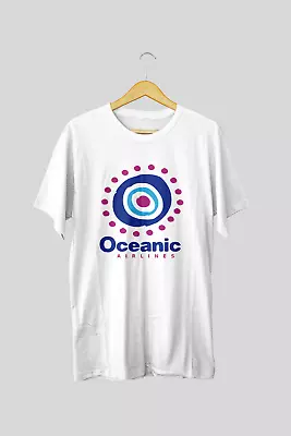 Buy Oceanic Airlines T-shirt From Lost 00s Retro White Numbers • 21£