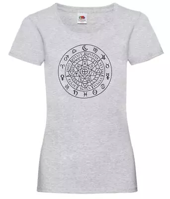 Buy Womens The Pagan Protector Wicca Wiccan Witchcraft Design Lady Fit Grey T-Shirt • 11.01£