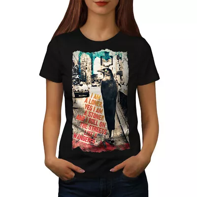 Buy Wellcoda Loner Stoner City Animal Bird Womens T-shirt • 17.99£