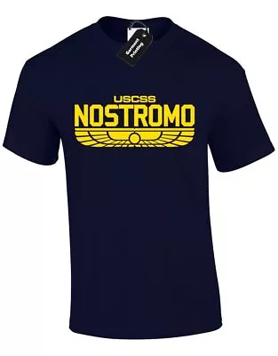 Buy Nostromo Mens T Shirt Tee Funny Sci Fi Movie Aliens Retro Design New Quality • 8.99£