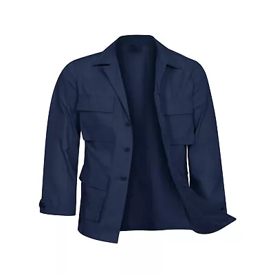 Buy Army Shirt Original US BDU Combat Lightweight Jacket Coat Ripstop Uniform Navy • 39.99£