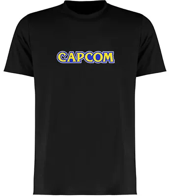 Buy CAPCOM Logo Game Black T-Shirt • 13.99£