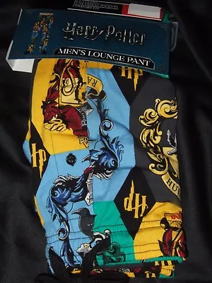 Buy Harry Potter Hogwarts Gryffindor Hufflepuff Slytherin House Pajamas Lounge Pants • 18.66£