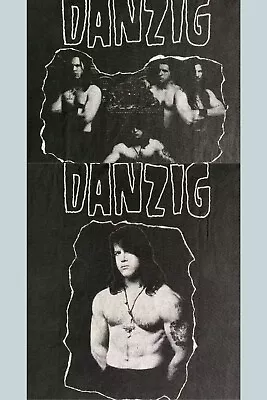 Buy Vintage Danzig T Shirt Men's Large Single Stitch 90s Rock Band Misfits Samhain • 279.57£