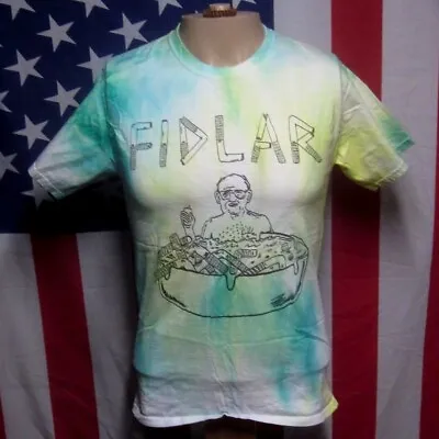 Buy FIDLAR Tie-dye Smokin T Shirt Punk Rock Los Angeles Small Zac Carper Beat-up Tee • 42.01£