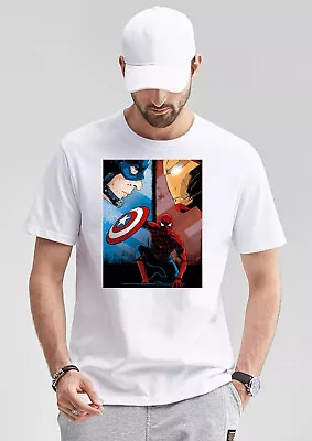 Buy Avenger T-Shirt, Marvel Spider-Man Shirt, Comics Superhero Tee, Unisex Tee Top • 12.99£