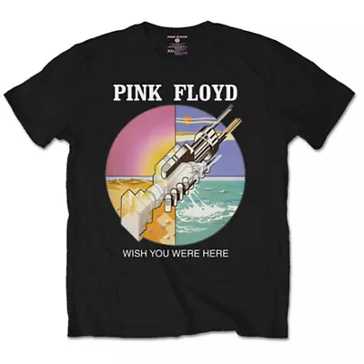 Buy Pink Floyd T-Shirt Wish You Were Here Rock Band Official Black New • 13.90£