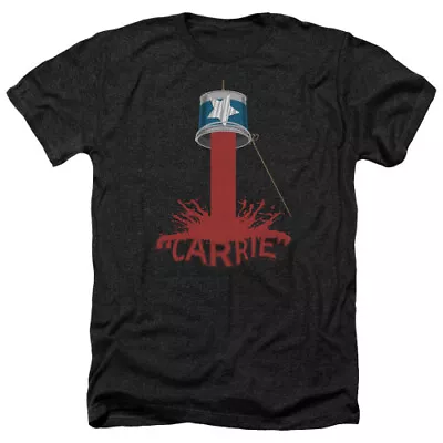 Buy Carrie Bucket Of Blood Adult Heather T-Shirt Black • 22.35£