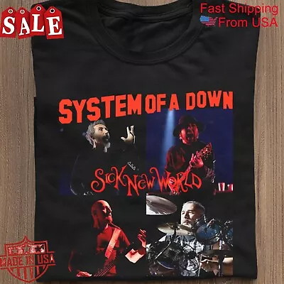 Buy New System Of A Down Sick New World 2024 Gift For Fans Unisex S-5XL Shirt 1LC08 • 19.50£